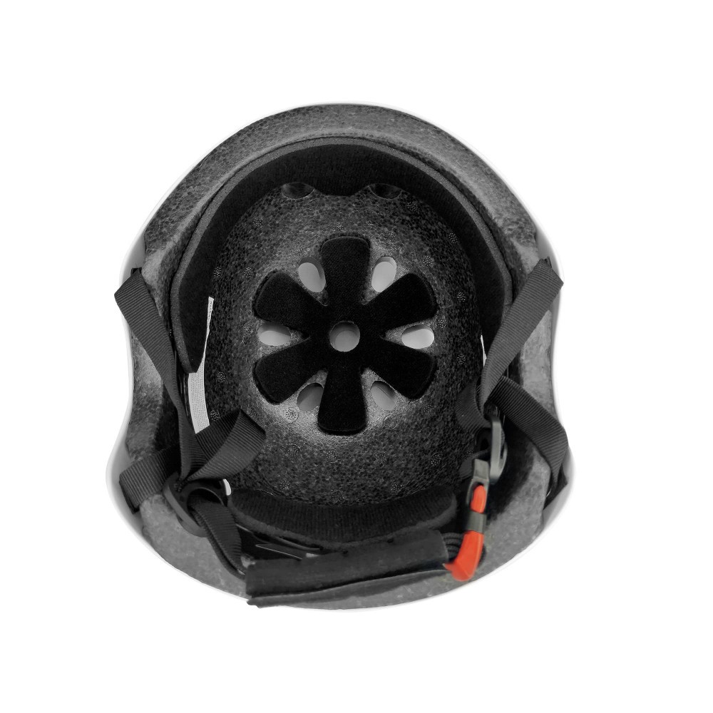 Casco Negro mate con Luz de Seguridad